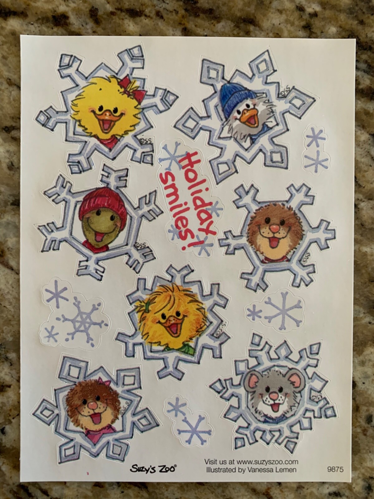 10 Suzy’s Zoo sticker sheets (lot 1)