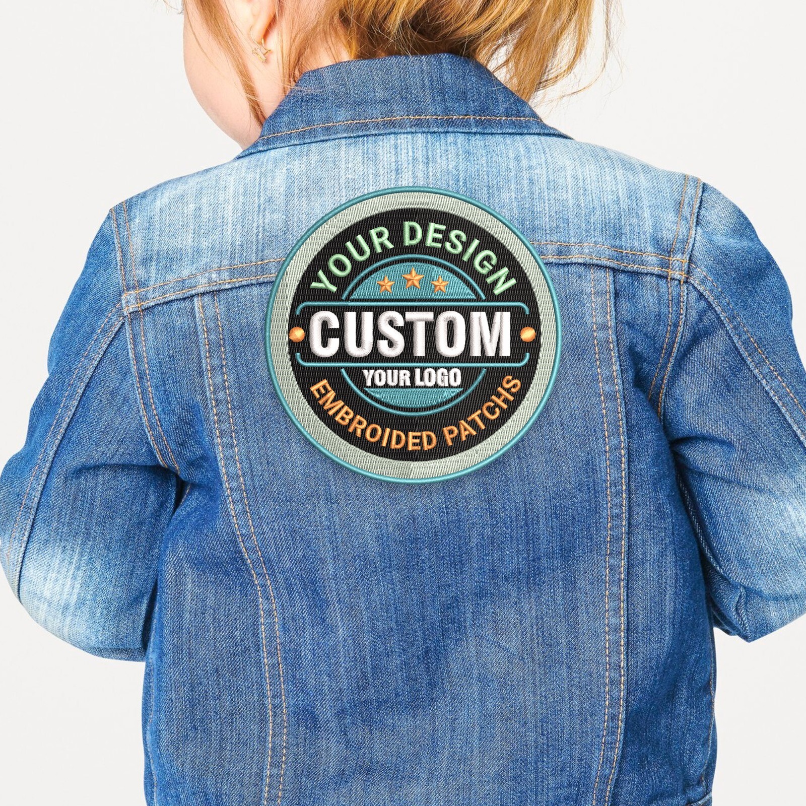 Custom Embroidered Logo Patch, Personalized Logo Patches, Sew on/Iron On Patch