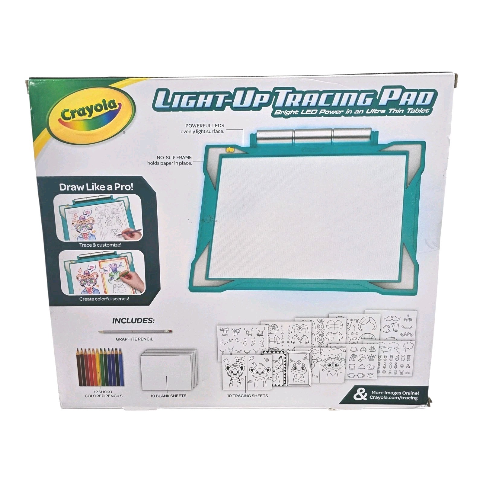 New Crayola Light Up Tracing Pad – Teal – Super Slim Design