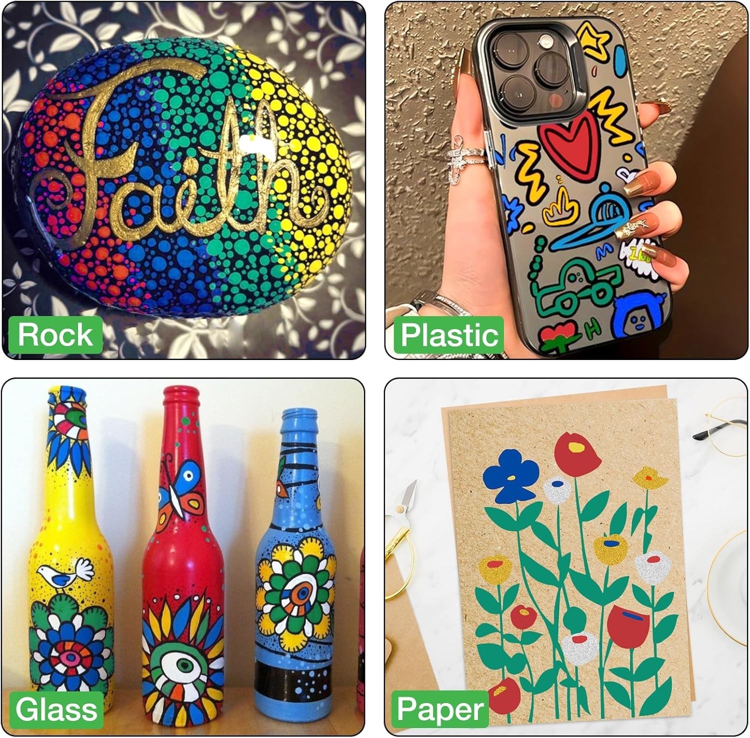 Fabric Markers Permanent Pens Paint Clothing Textile Dye T-Shirt Shoes DIY Set