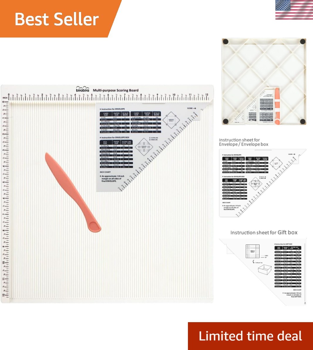 Scoring Board & Score and Fold Tool, 12 X 12 inch Multi-Purpose | Including a…