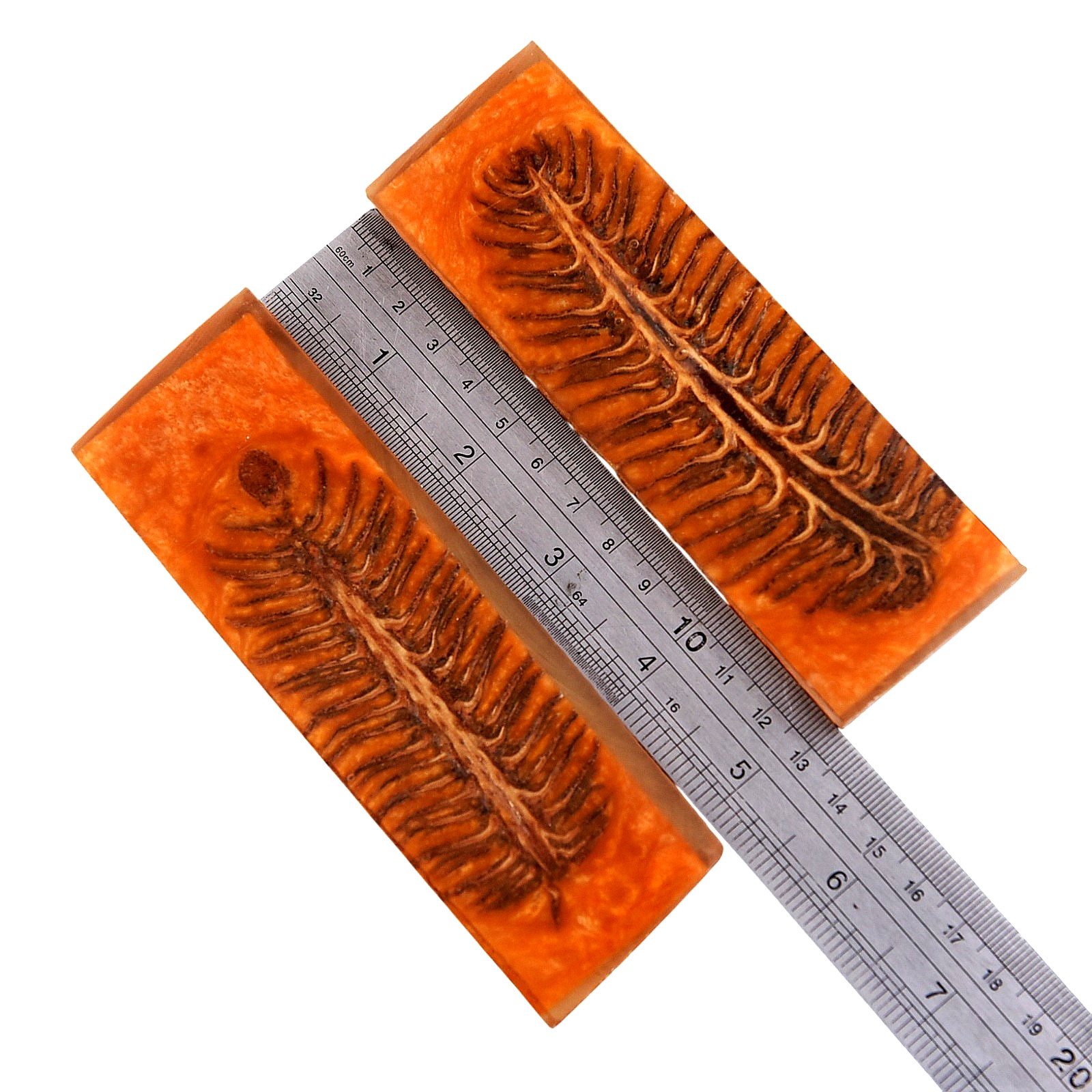 Custom Made Stabilized Pine Cones Resin Pair Scales For Knife Making Handle 2976