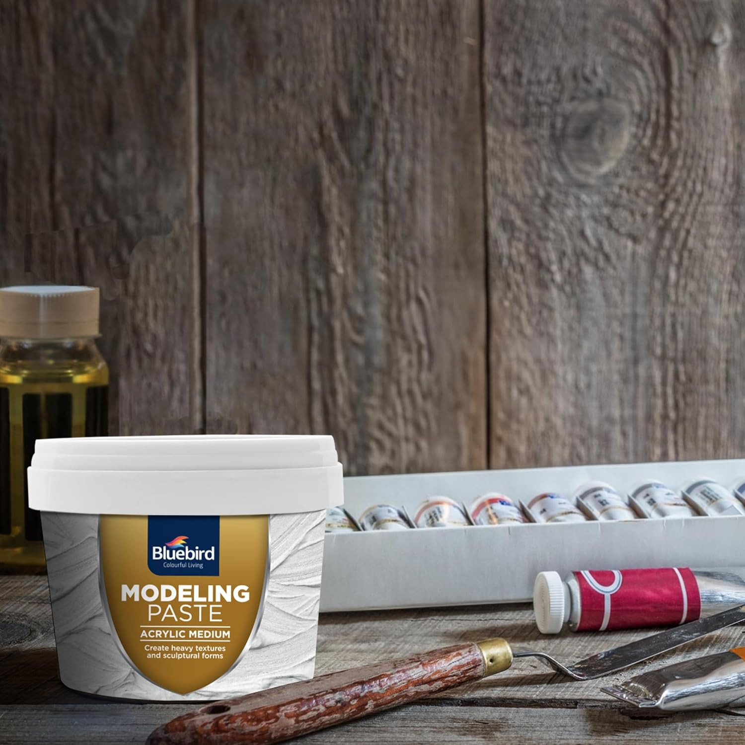 Thick Modeling Paste White 5 3 Oz Acrylic Medium for Texture and Dimension