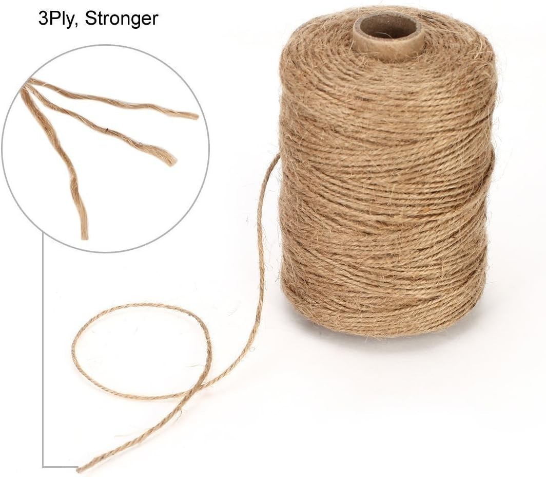 Eco-Friendly 500ft Jute Twine – Durable Craft Rope for Weddings & Festive Events