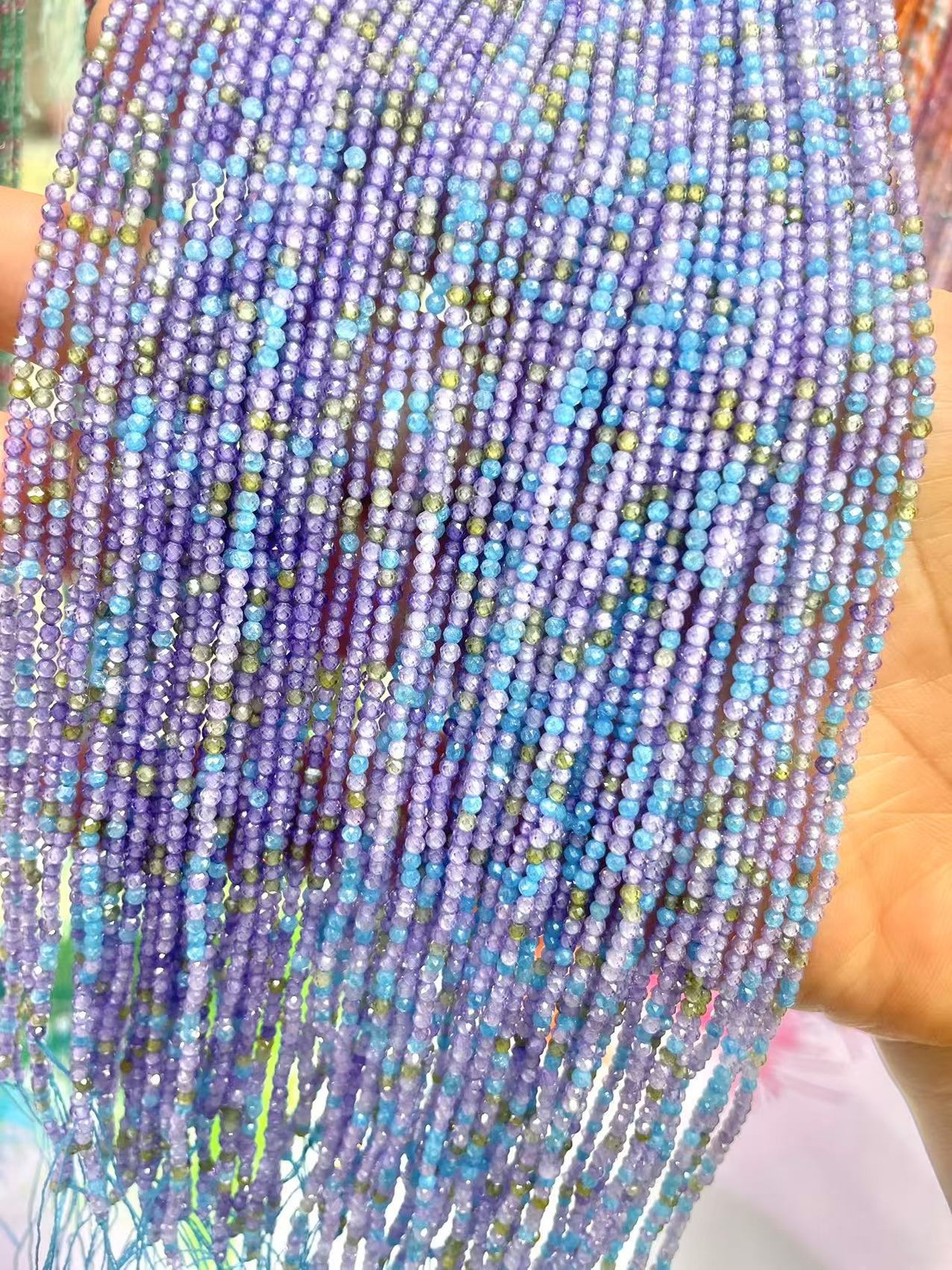 2mm High Quality Dopamine Faceted Mixed Natural Zircon Beads for Jewelry Making