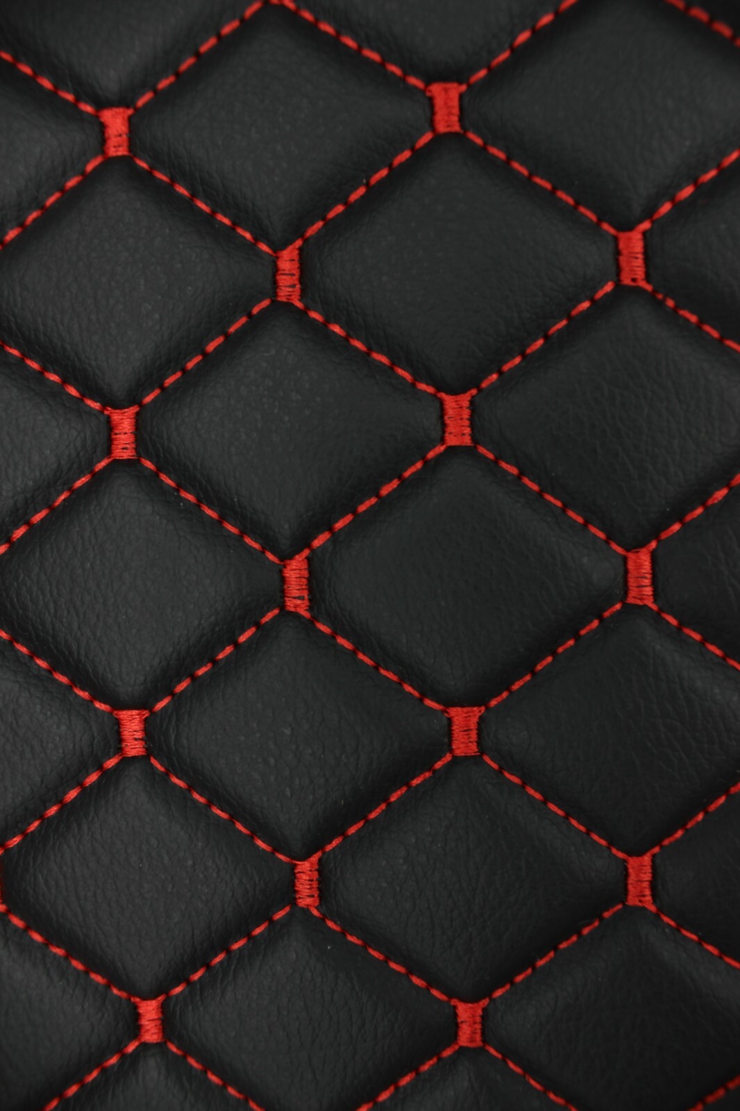 Quilted Vinyl Grain Faux Leather Upholstery Fabric Diamond | 2″x2″ -4mm Foam 55″