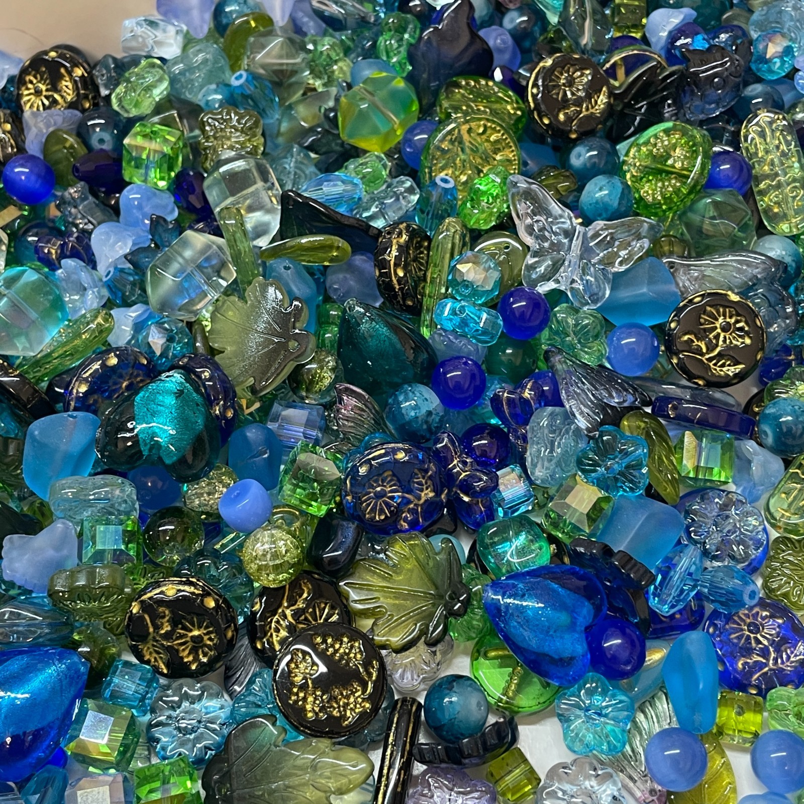 100g Handmade Glass Beads for Jewelry Making – 200 Mixed Styles Assortment