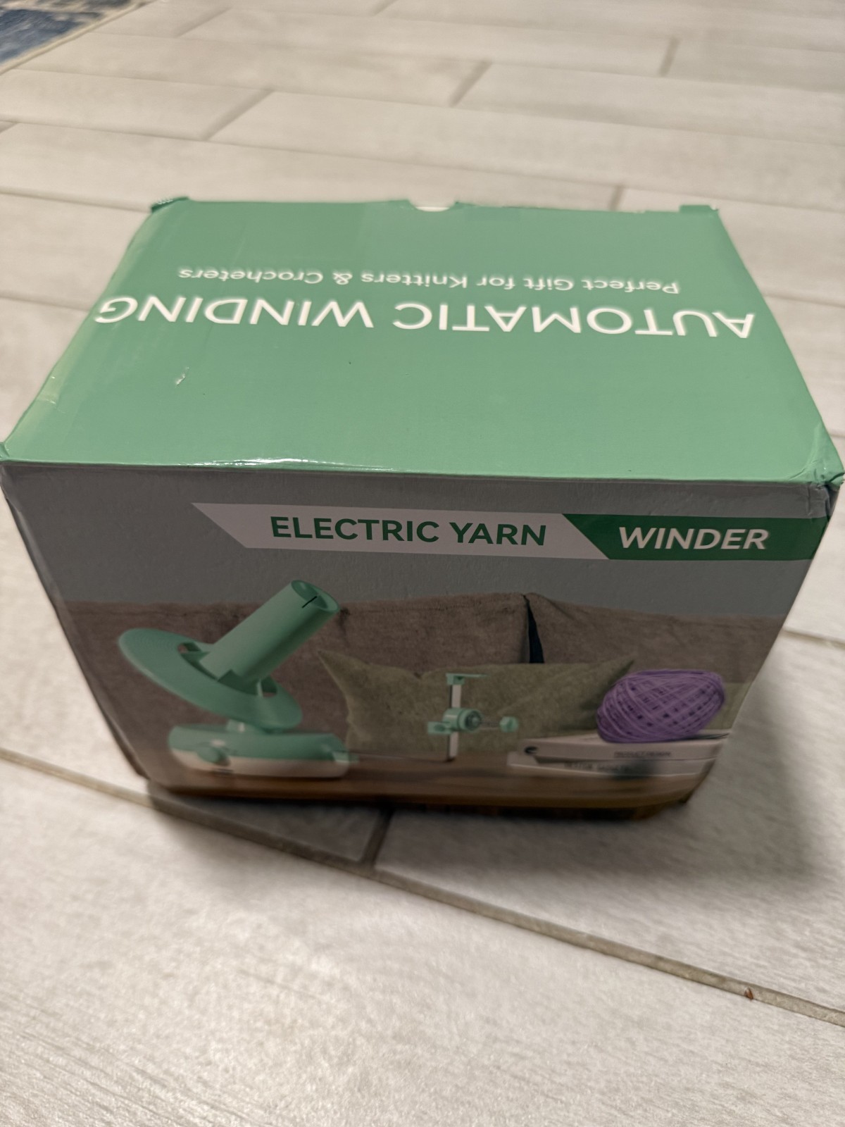 Electric Yarn Ball Winder-Large Yarn Cake Winder for Crocheting, Automatic Yarn