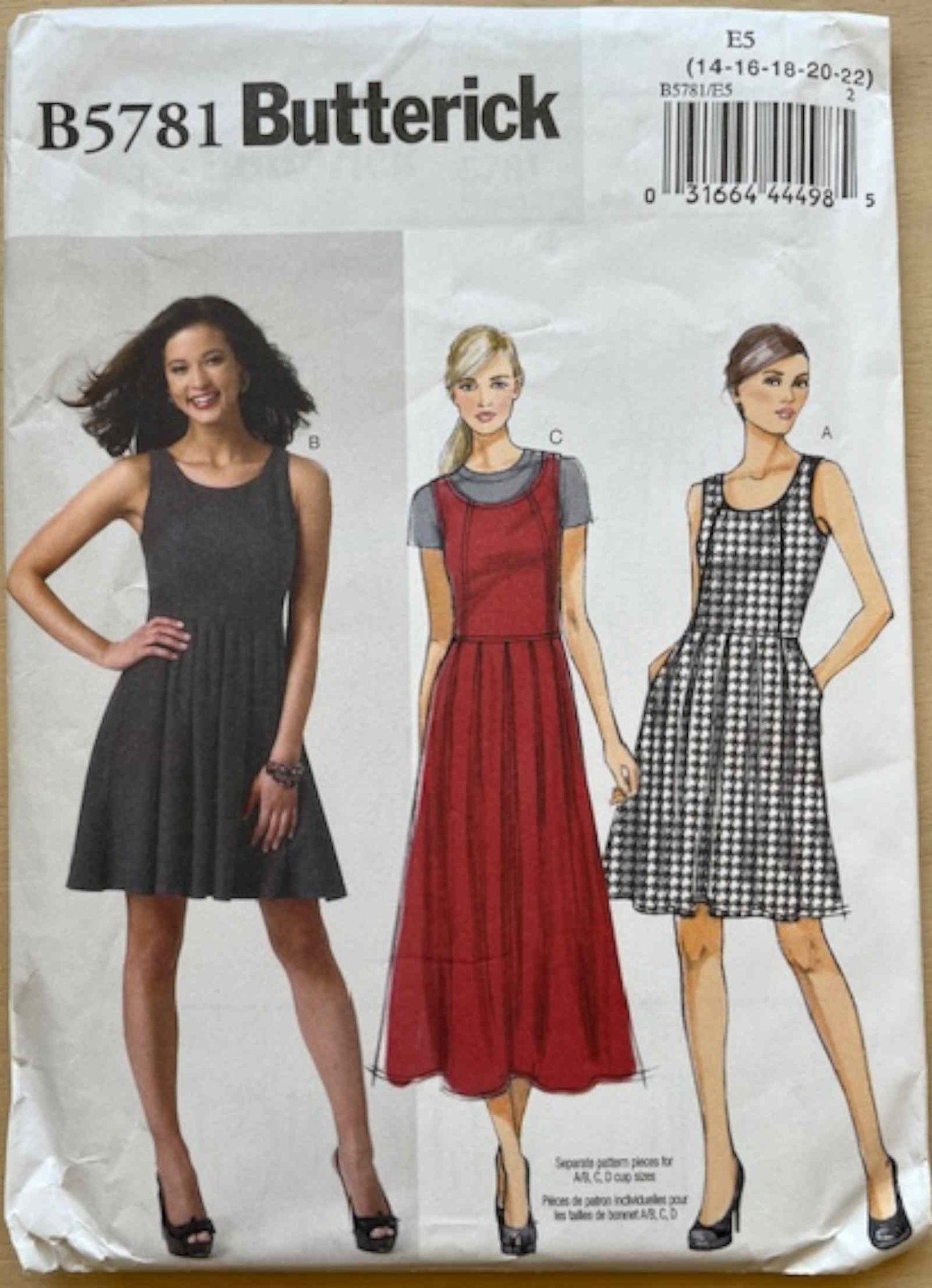 Butterick 3771-6014 Sewing Patterns 4 Designer patterns-see Description
