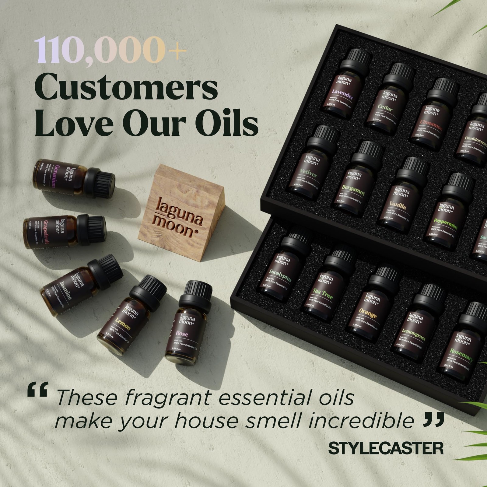 Lagunamoon Essential Oils Set, Top 20 Gift Set 0.33 Fl Oz (Pack of 20)
