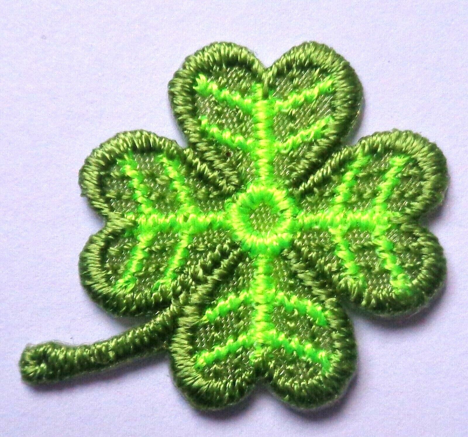 SHAMROCK green IRON ON PATCH 1-1/8″ x 7/8″