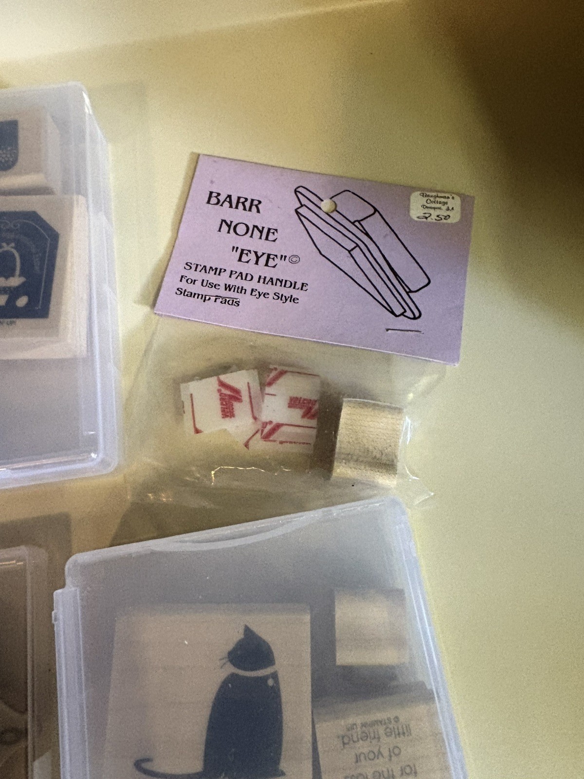 38 Assorted Rubber Stamps With 4 None Cubes, 3 Color Box Ink Cubes. **See Pics