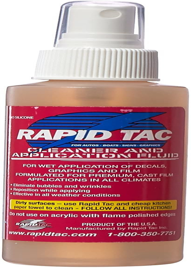 Application Fluid for Vinyl Wraps Decals Stickers 4Oz Sprayer