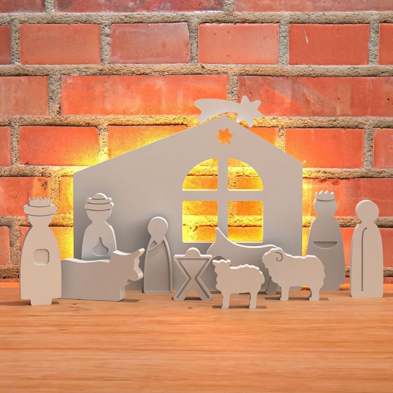 Simple Easter Prayer Statue Silicone Mold for Resin Candle Gypsum DIY Decor