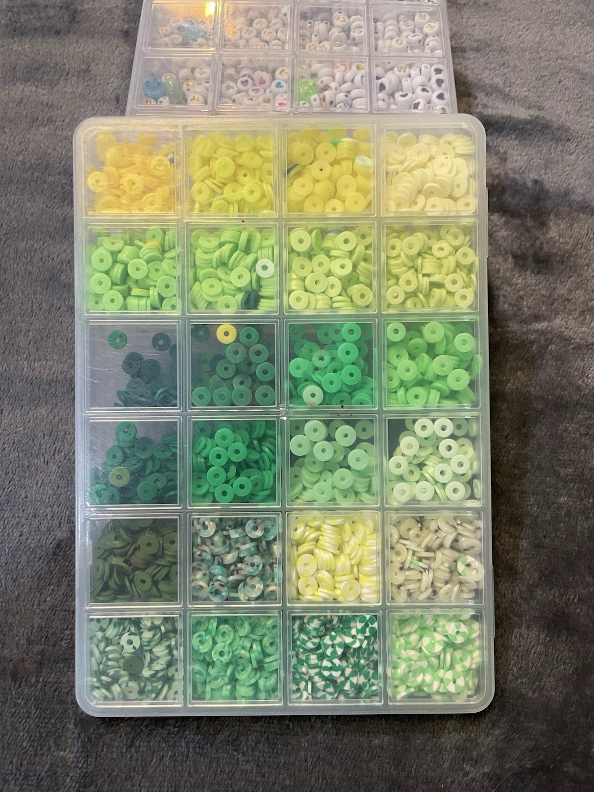 Multicolor Plastic Rondelle Spacer Beads Assorted Sets (opened) Other Beads