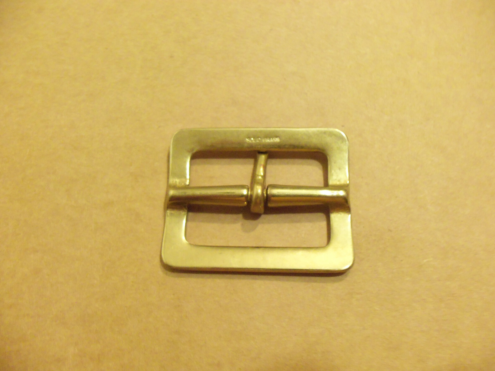 1 3/4″ Solid Brass Square Middle Bar Belt Buckle (Pack Of 2)