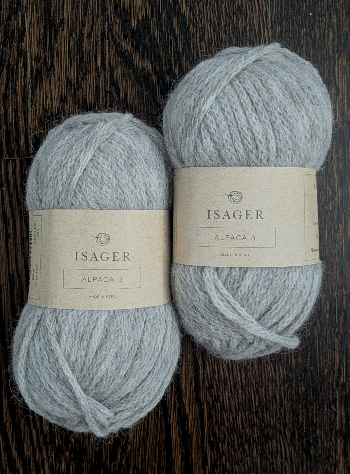 Isager Alpaca 3 Yarn 50% Alpaca 50% Wool I-chord Spun 50g 125m Color E2S (5.5)