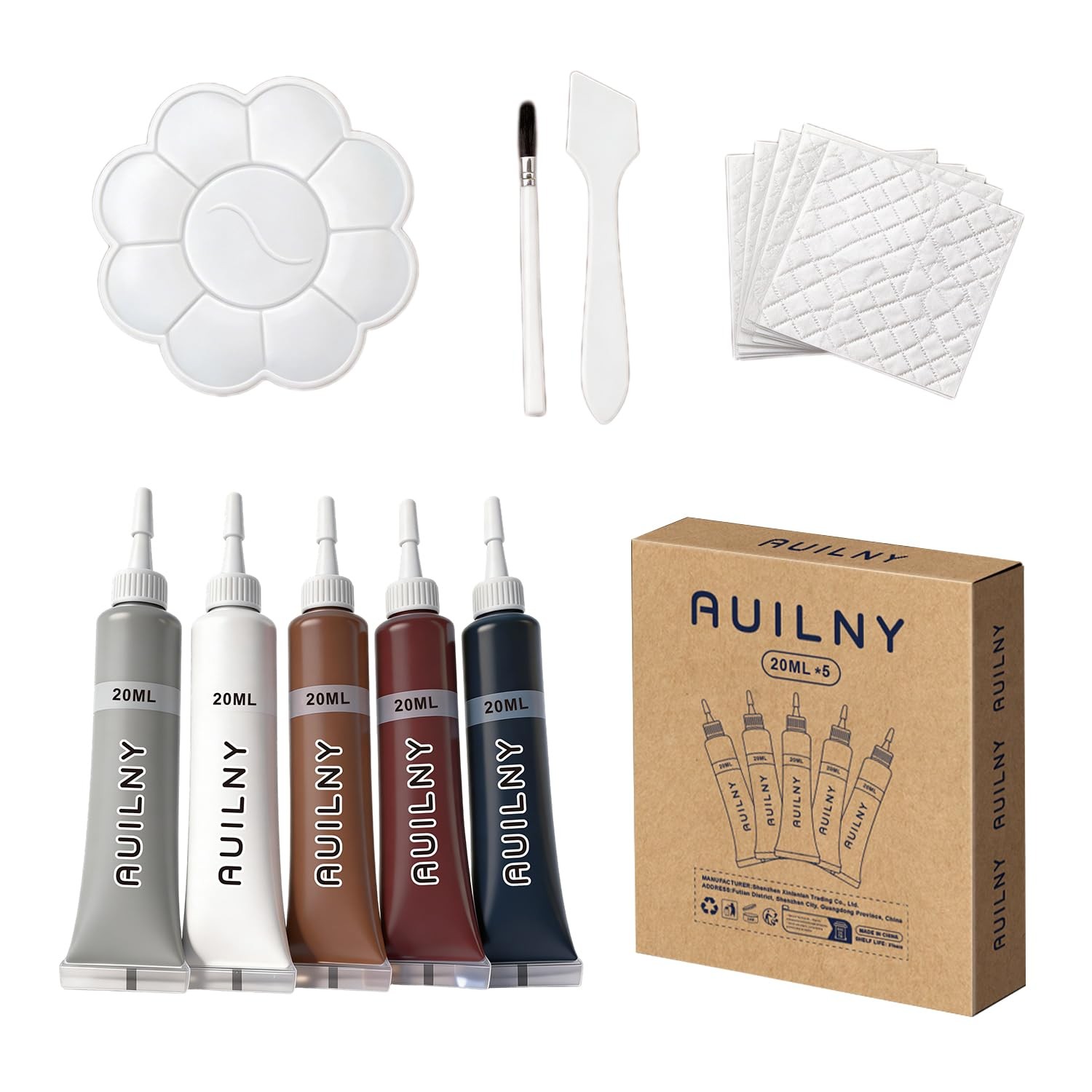 Auilny Leather Repair Kit for Furniture, Sofa, Jacket, Car Seats & Purse. Fix…