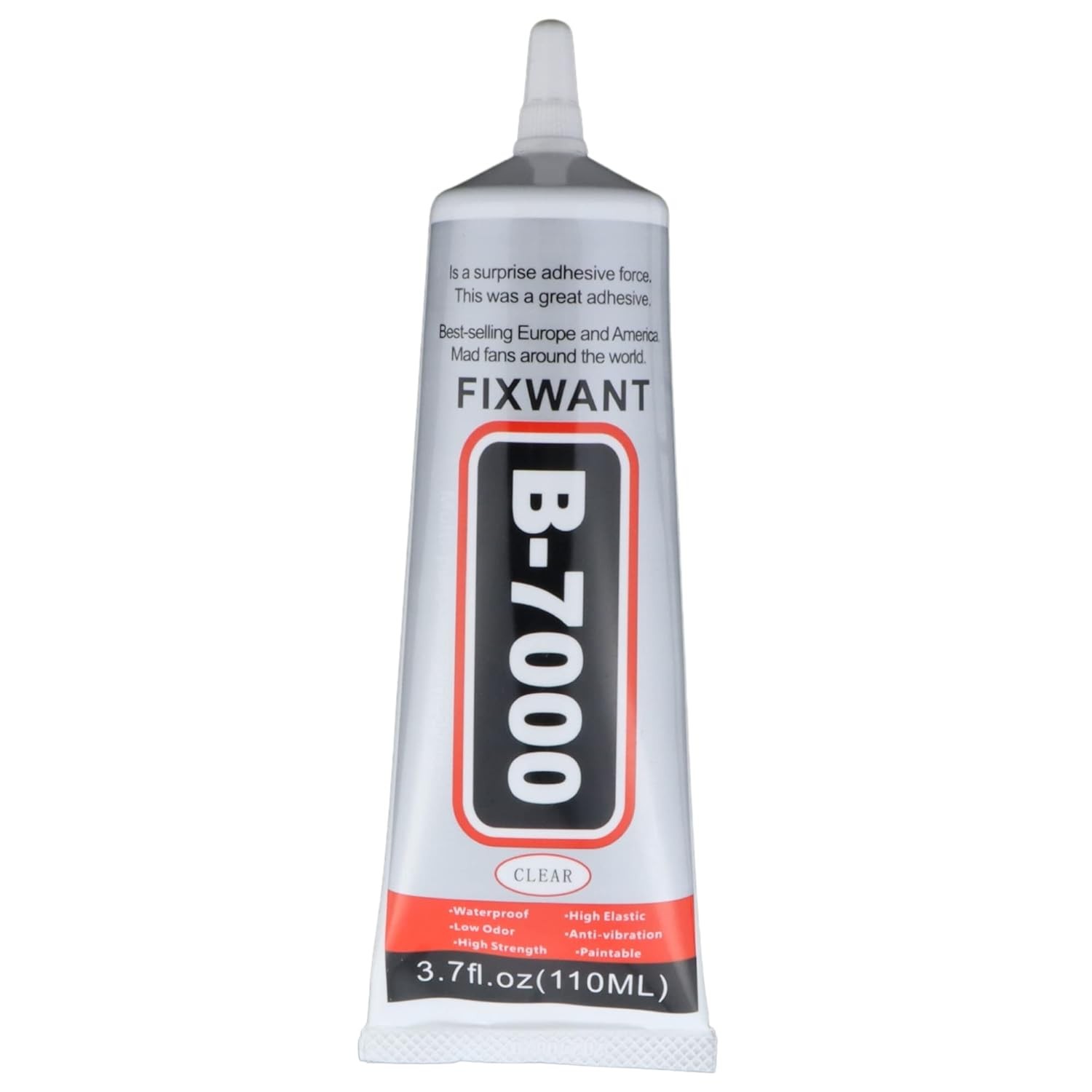 B-7000 Clear Glue for Rhinestones Crafts, Clothes Shoes 1x110ML/3.7fl.oz