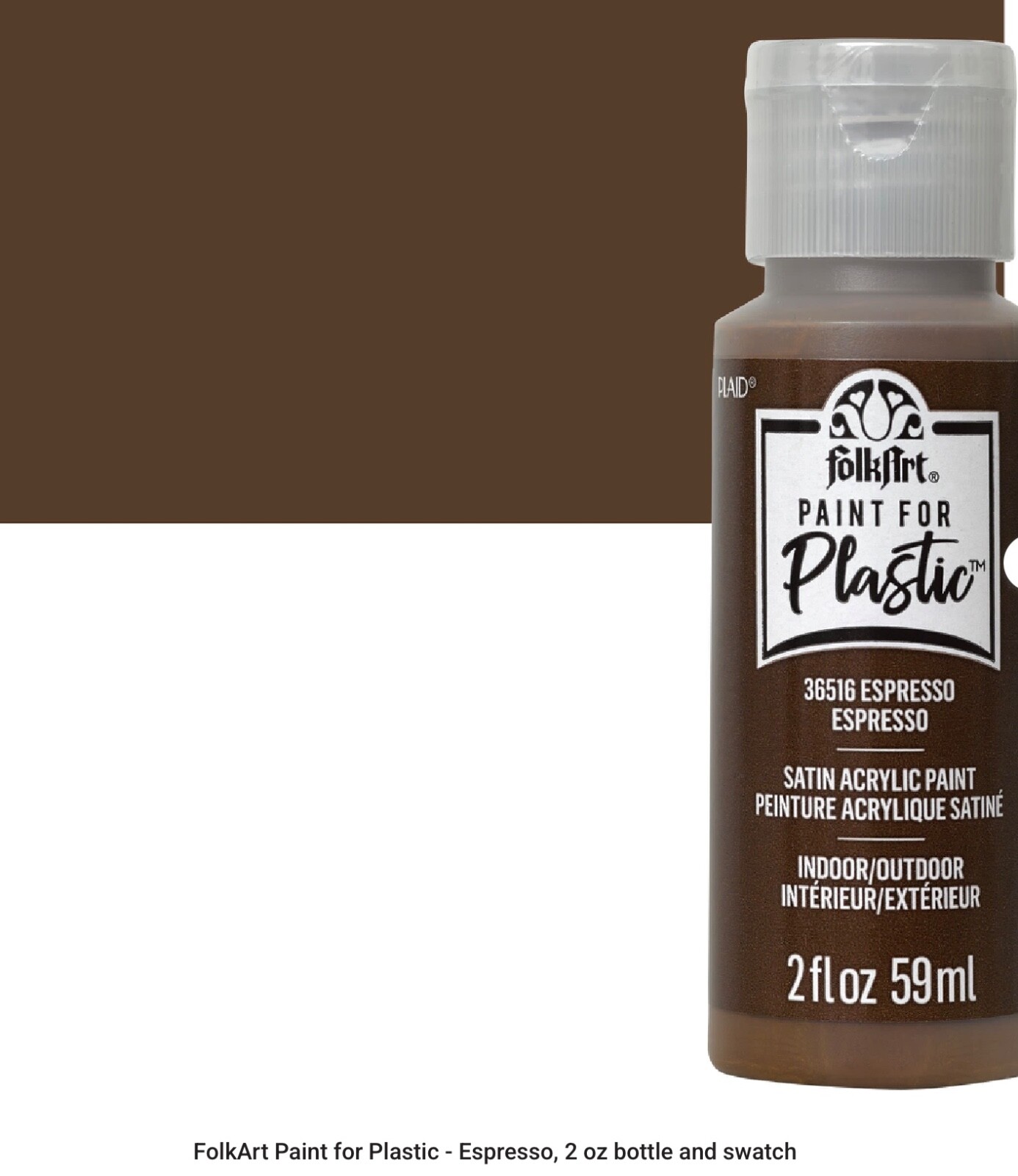 Paint For Plastic by FolkArt, Works Better on Plastics! Build a Set/CHOOSE COLOR