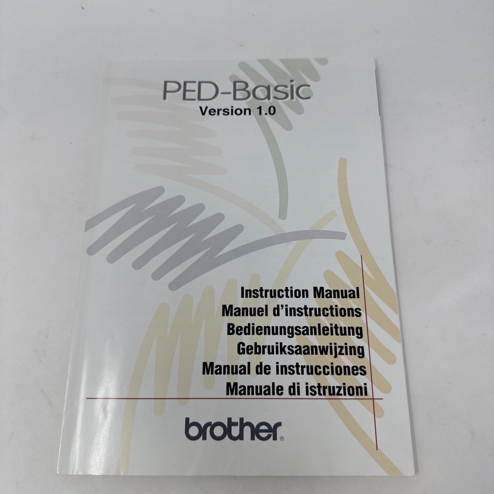 BROTHER PED-Basic Version 1.0 Embroidery Instruction Manual and Empty Box Only