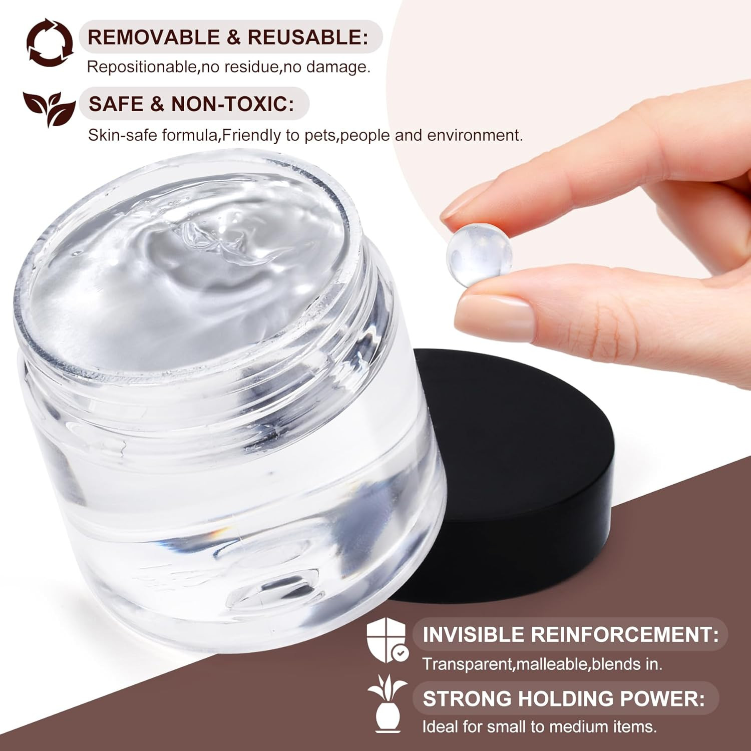 Exhibit Gel for Museum – 6Oz Removable Clear Exhibit Putty Wax for Museum Collec