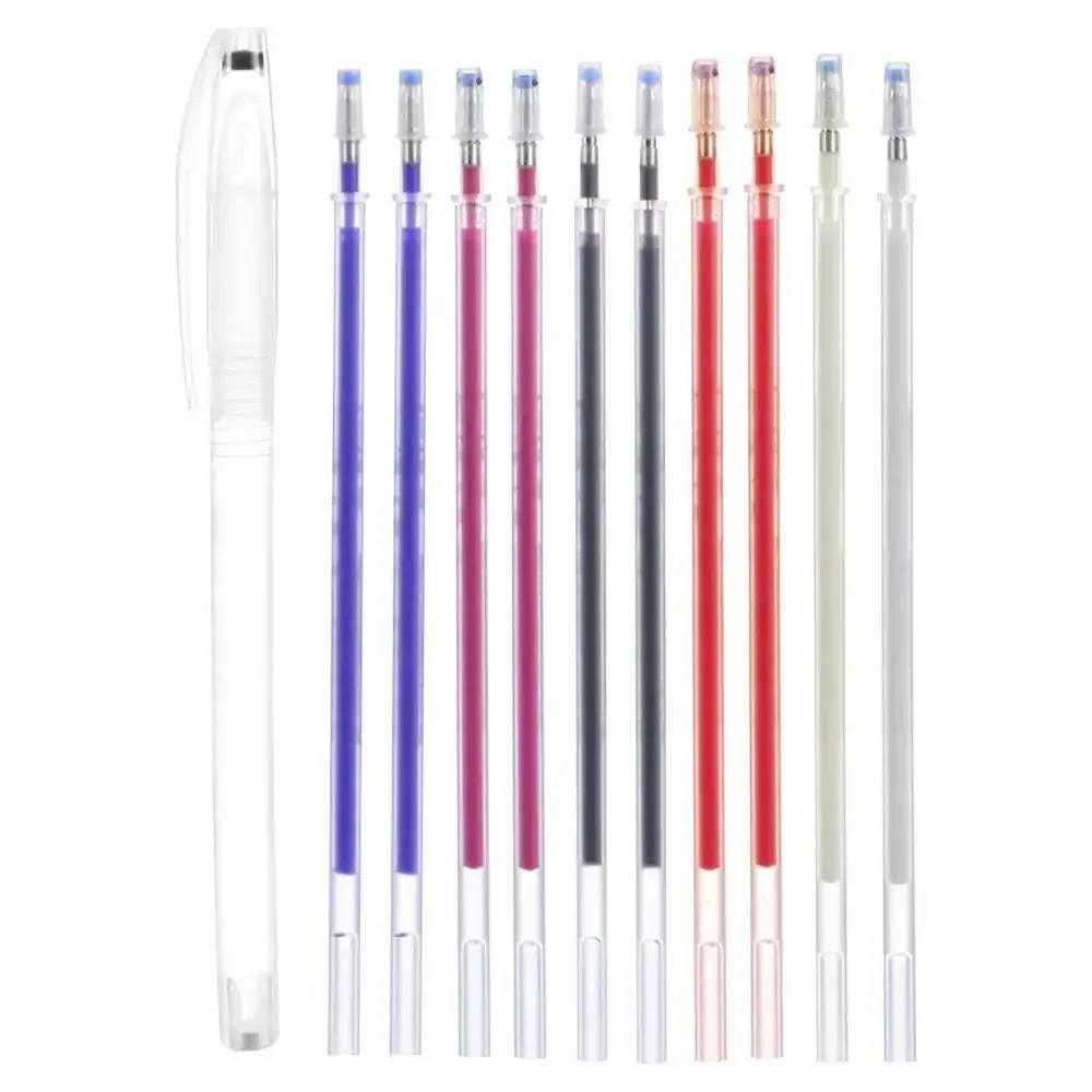 10PCS Heat Erasable Fabric Marker Pen Disappearing Sewing DIY Craft Tool