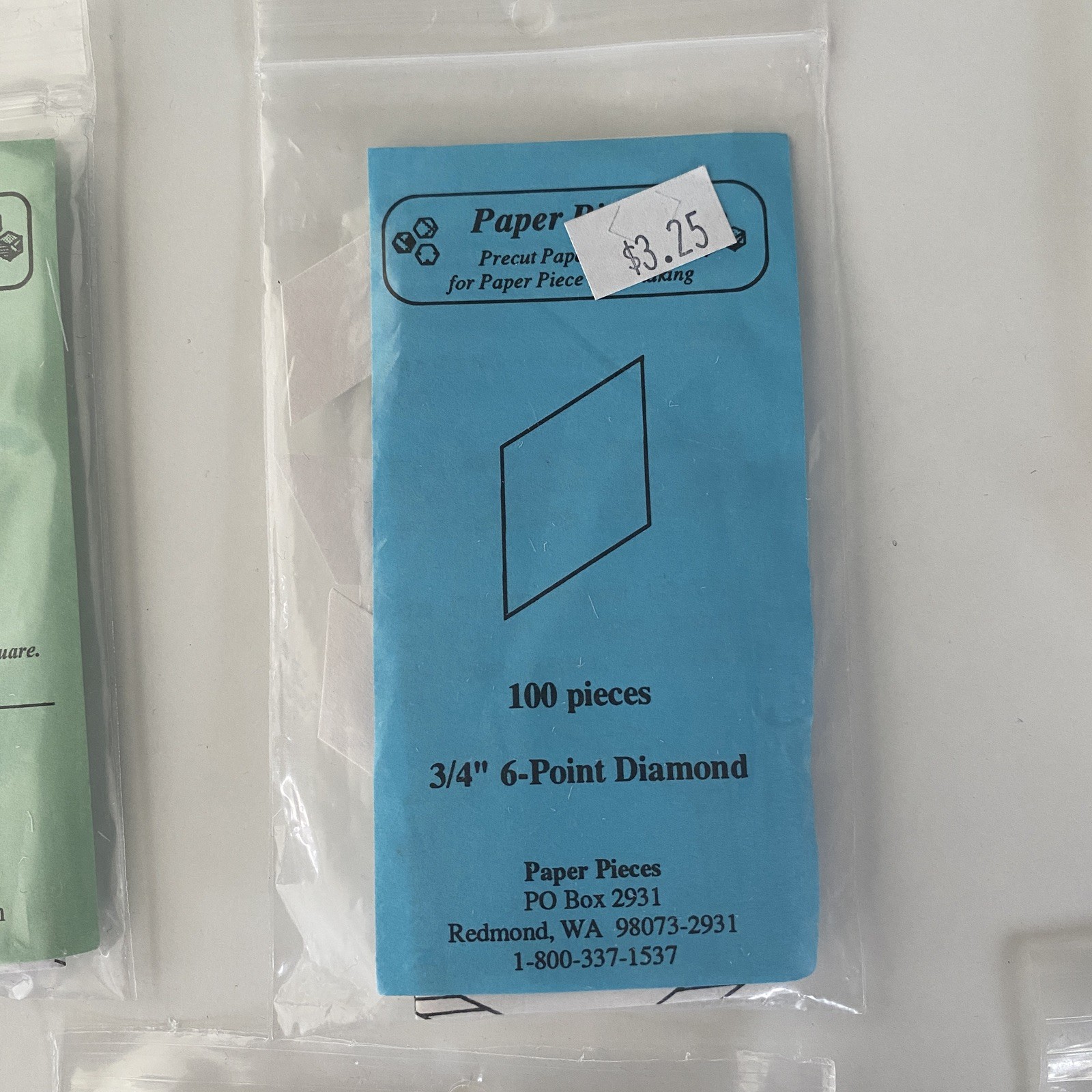 Precut Paper Pieces and Various Shapes for Paper Pieced Quilting