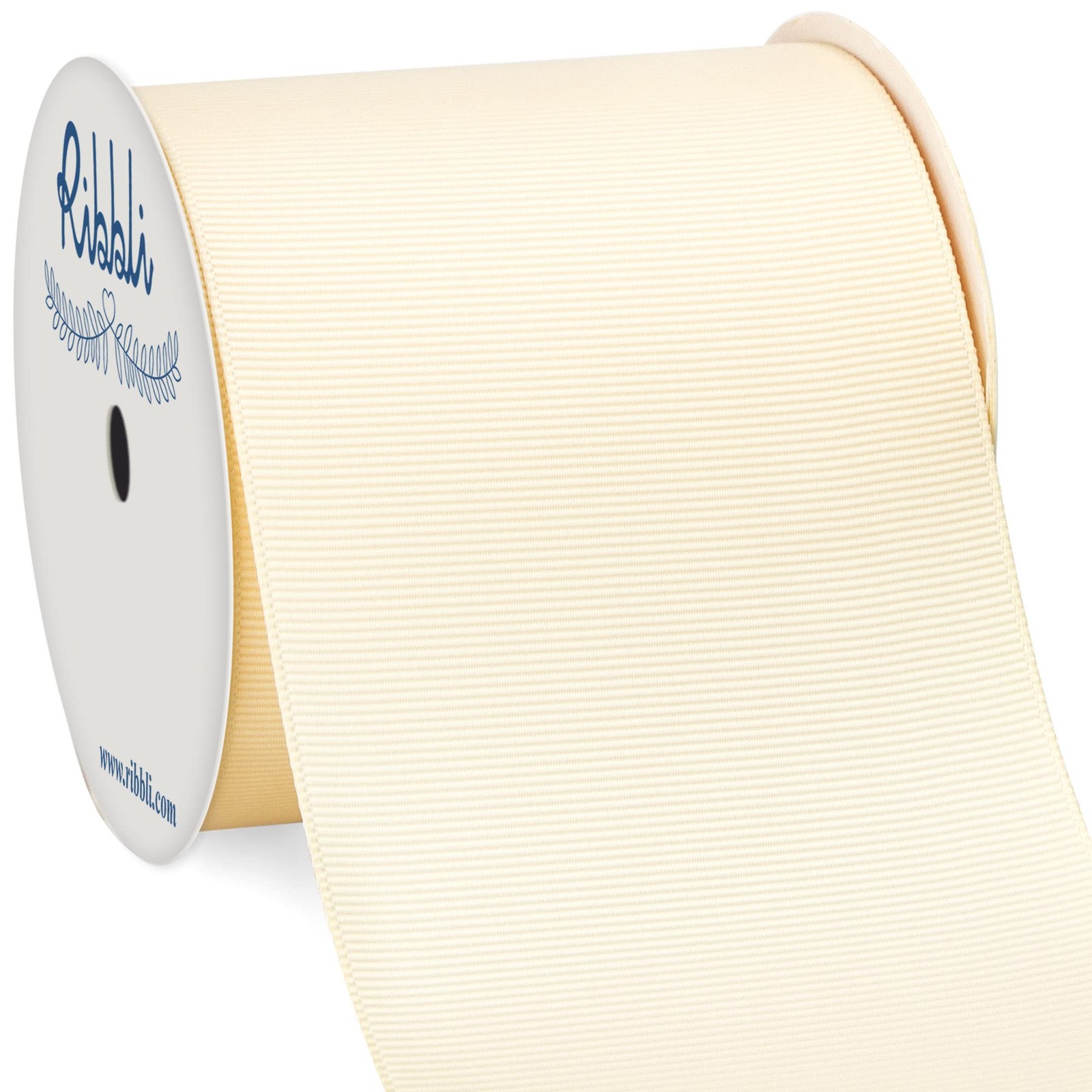 Ivory Grosgrain Ribbon 3 Inch x 10 Yards Hair Bows Gift Wrapping Craft DIY