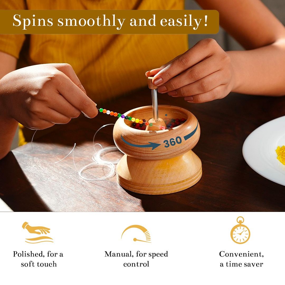 Bead Spinner Kit with 2 Big Eye Needles & Accessories