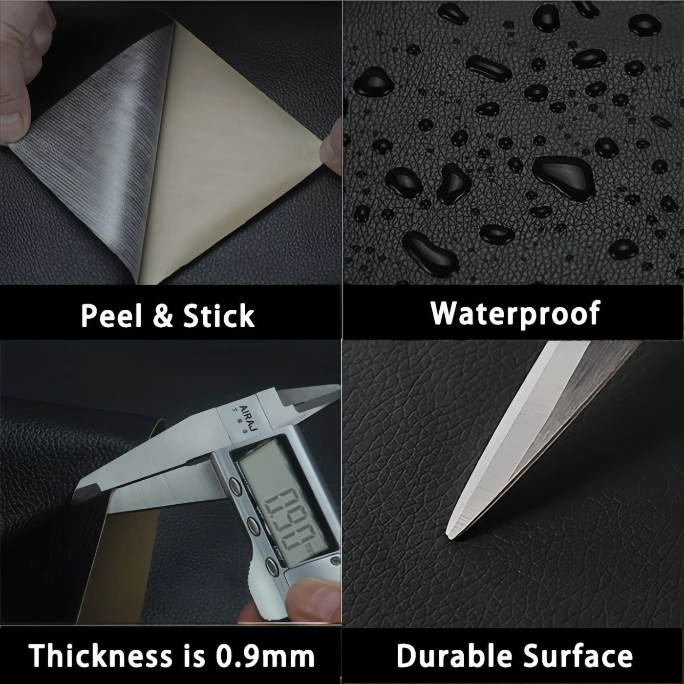 Self-Adhesive Leather Repair Patch Vinyl Repair Kit for Couch/Furniture/Sofas