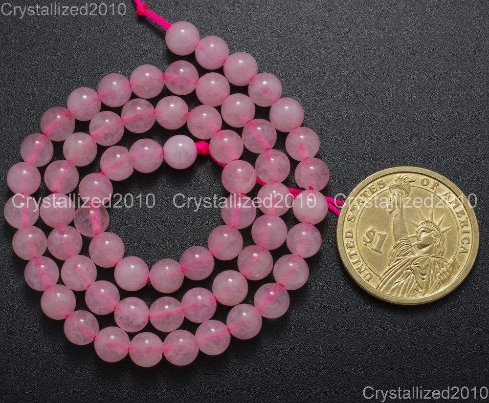 Natural Rose Quartz Gemstone Round Beads 2mm 3mm 4mm 6mm 8mm 10mm 12mm 14mm 16″
