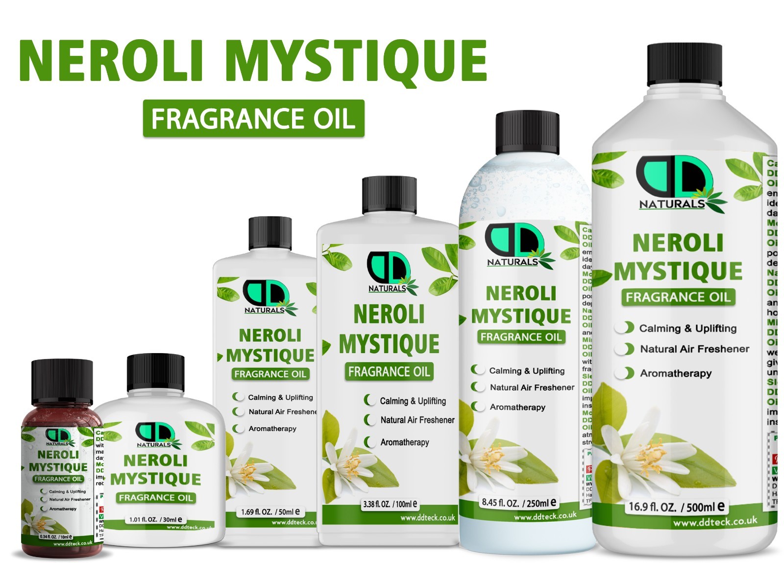 Neroli Mystique Fragrance Oil For Aromatherapy, Fresh & Sweet, Mood Enhancement