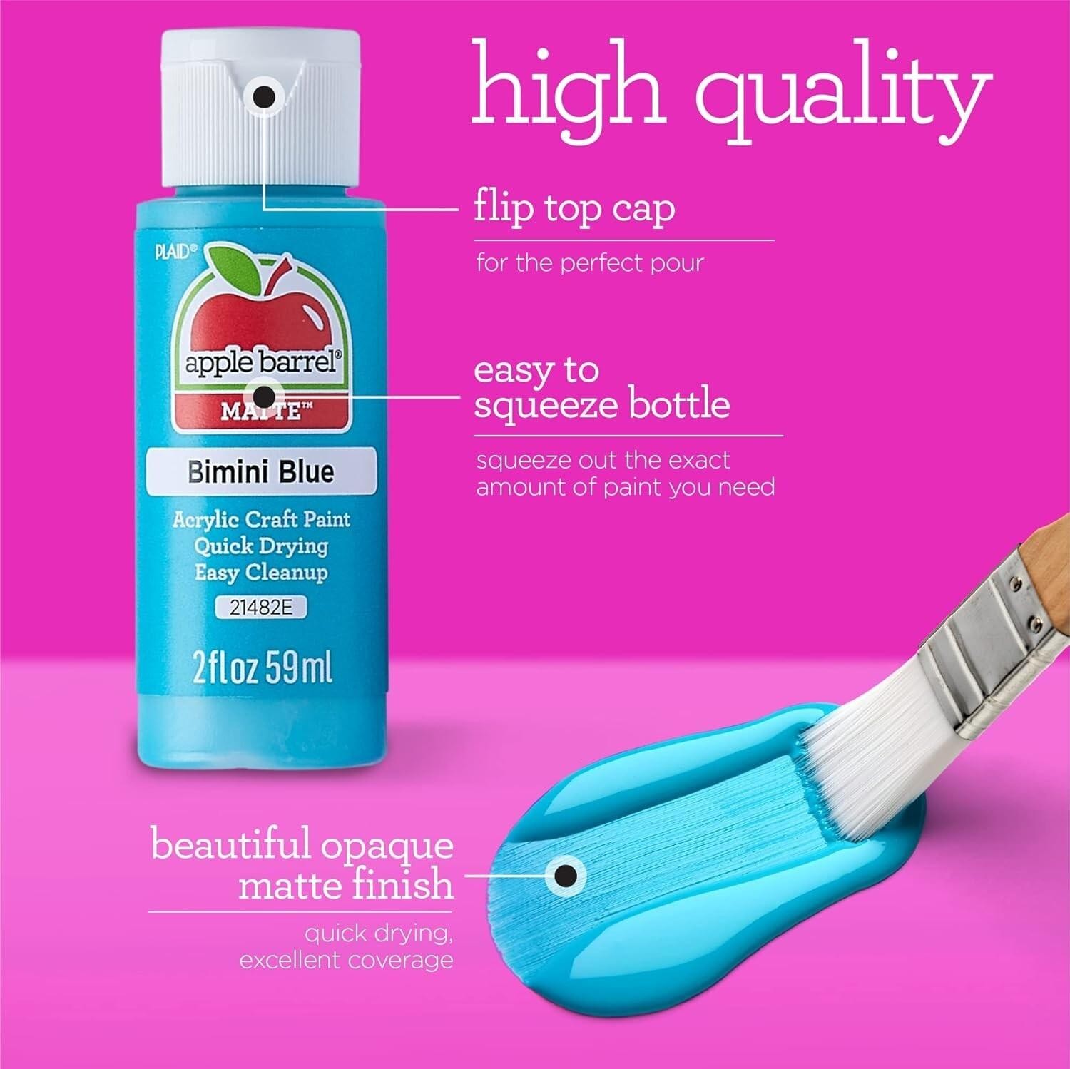 Apple Barrel Dark Blue Gray Acrylic Paint 2 Fl Oz Matte Finish Diy Arts Crafts
