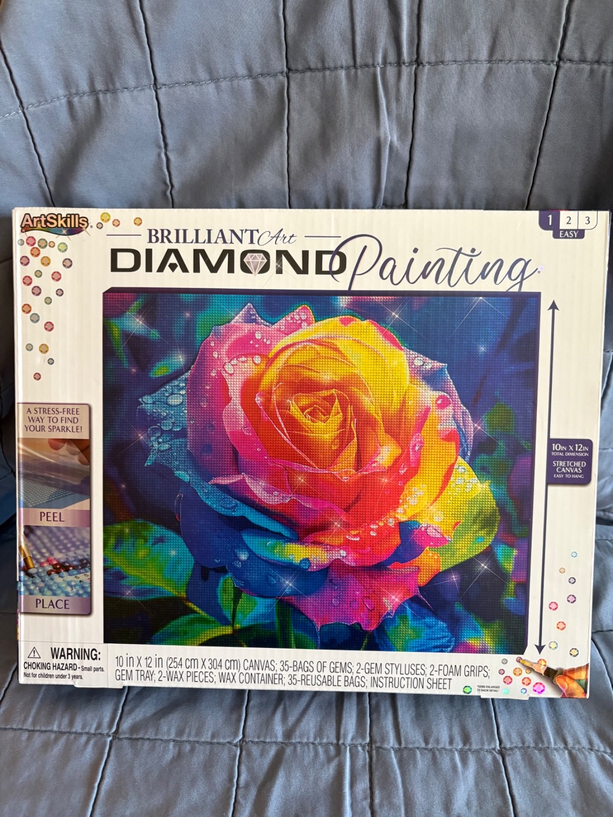 ART SKILLS DIAMOND PAINTING STEP 1 EASY FLOWER – NEW IN BOX
