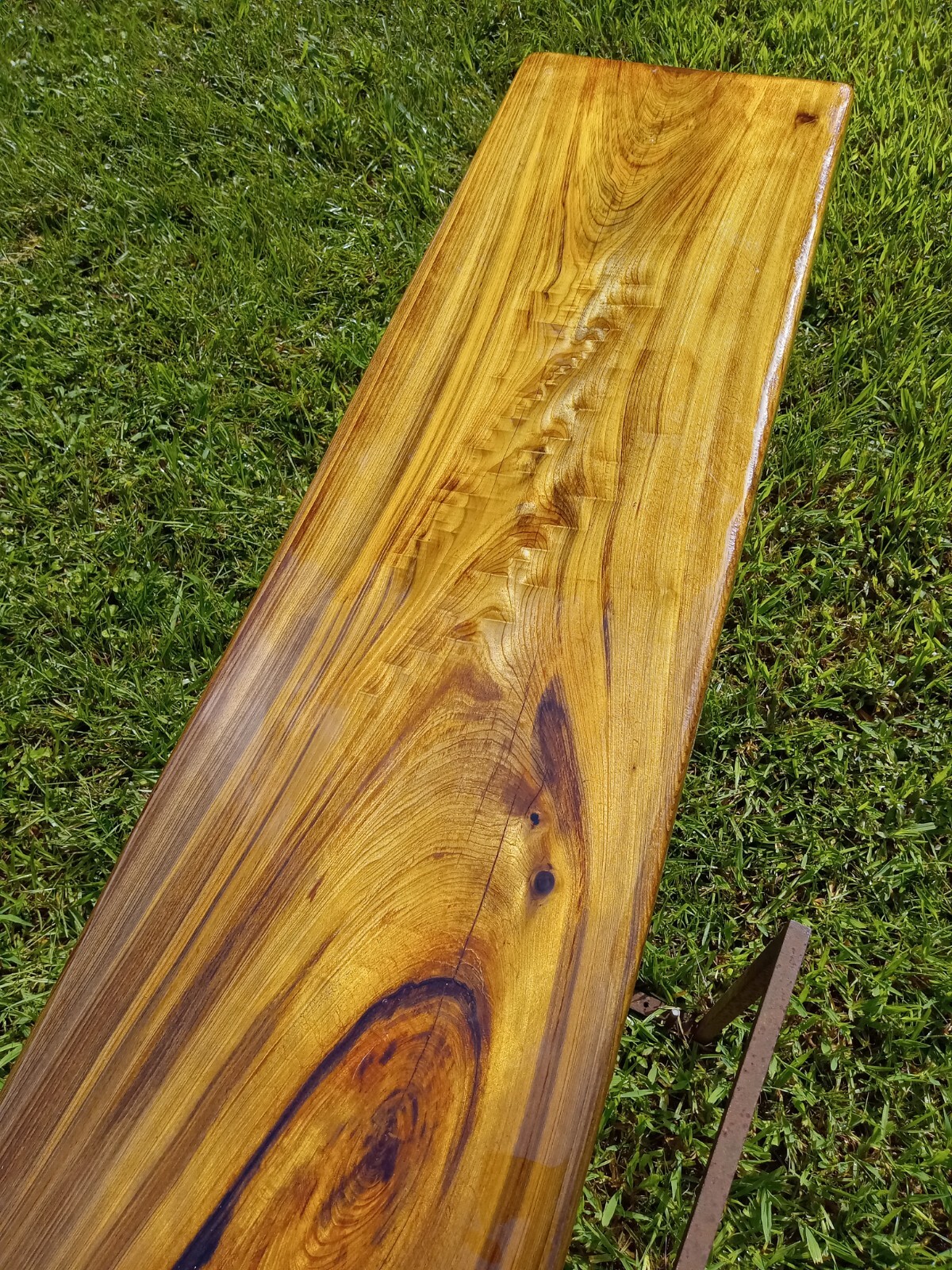 Returns Accepted Mantel or TV Table Top REAL Old Growth Sinker Cypress Wood Slab
