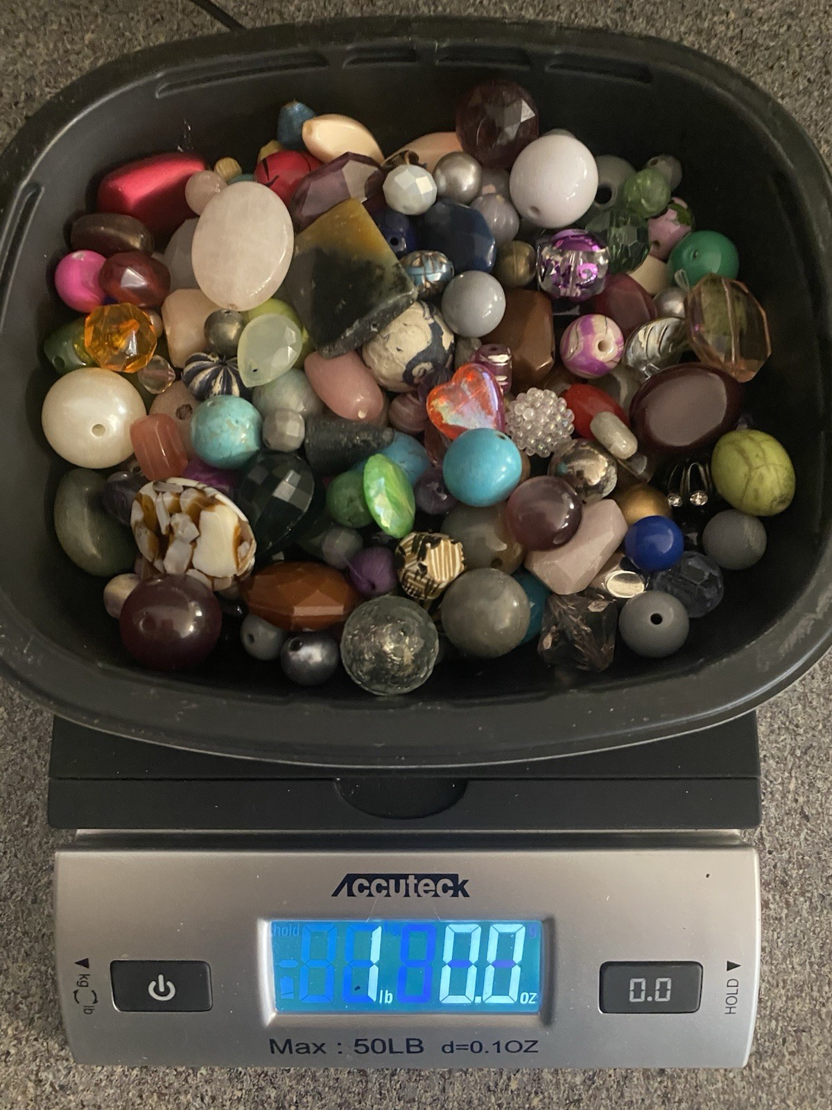 1 lb. BEAD SOUP Random Mix Loose Beads New and Upcycled 16 oz 450 g
