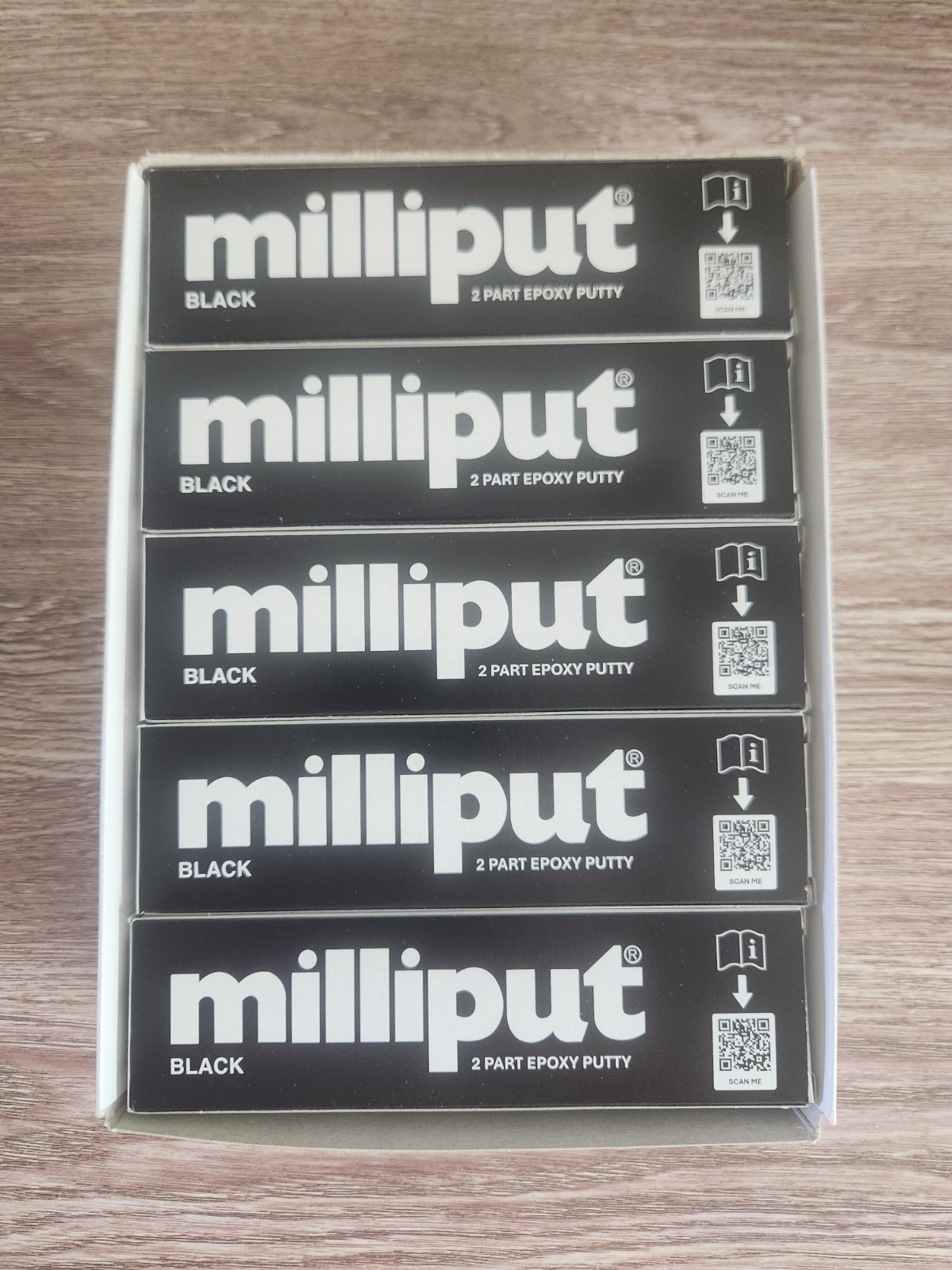 Milliput Versatile Epoxy Putty – BLACK 10 PACK