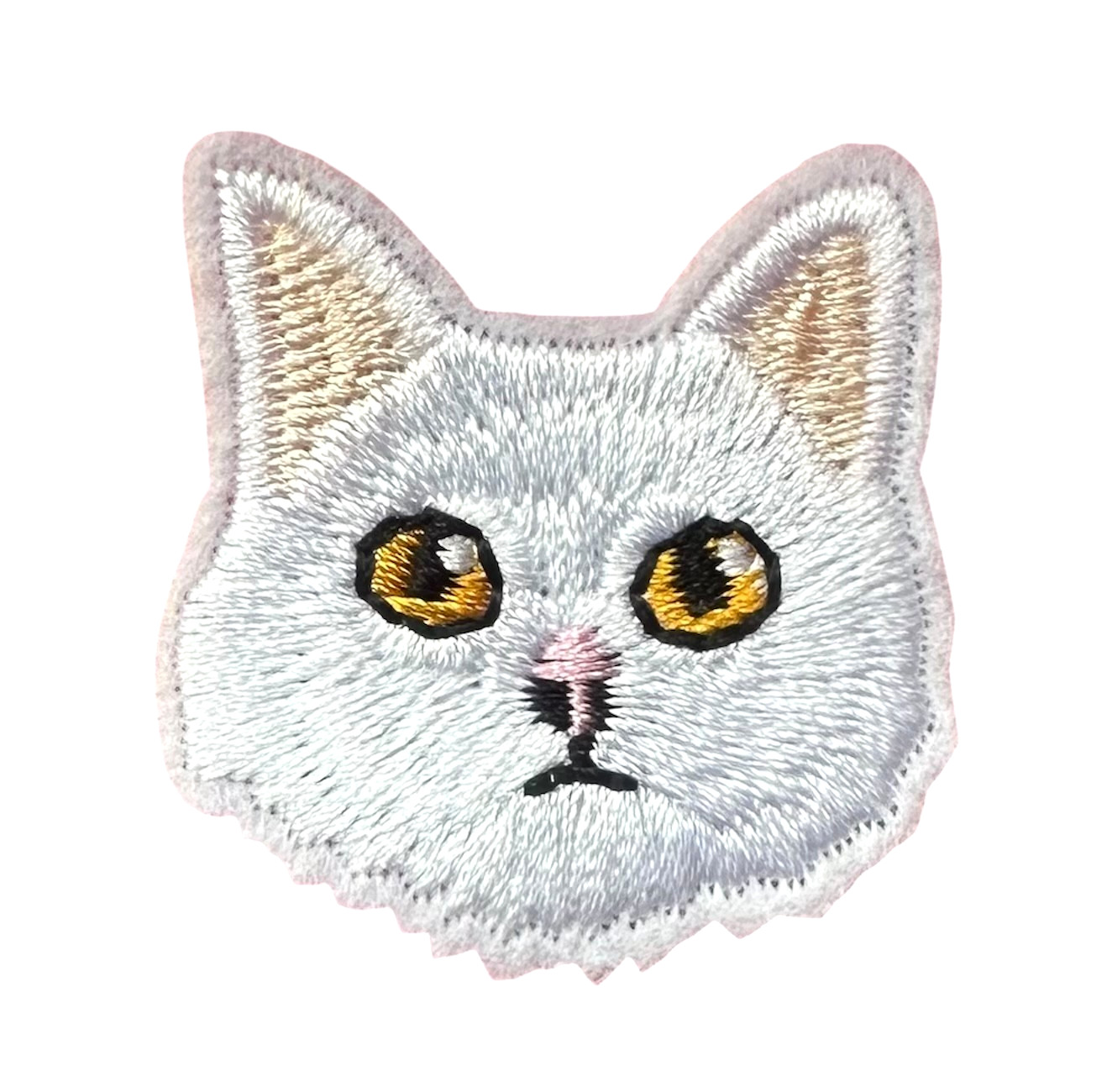 Cute Animal Face embroidered Iron-On 1+1/2 x 1+5/8 inch FREE SHIPPING