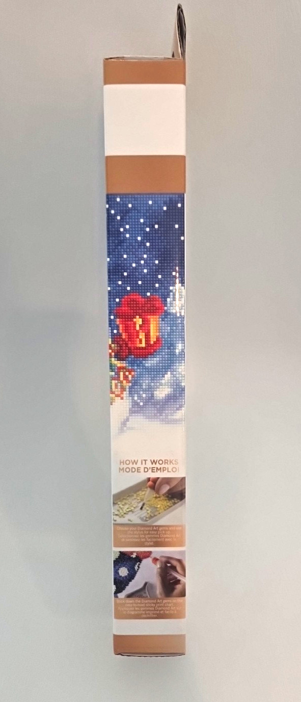NIB Diamond Art Holiday Snowman Diamond Paint by Number Complete Kit Ages 13+