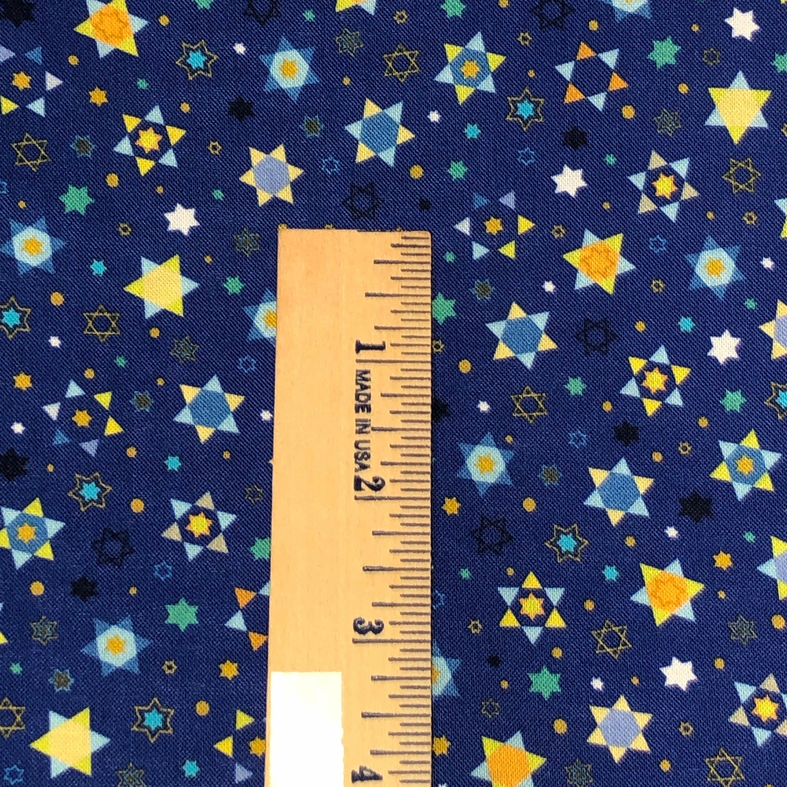 Fabric Stars on Royal Blue Cotton QUILTING TREASURES 1/4 Yd 28359 B
