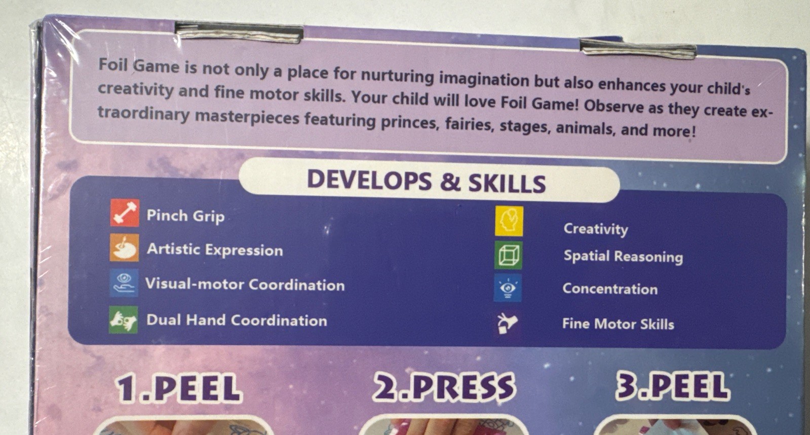 Kids Arts & Craft Kit Foil Magical Art & Creativity. Develop Skills.