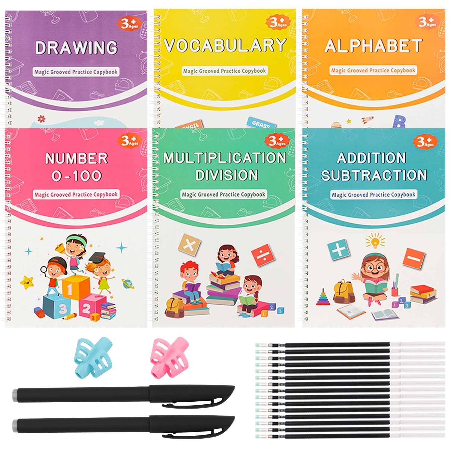 Magic Grooved Writing Practice for Kids Large （‎10.39 x 8.11 x 1.61 inches）