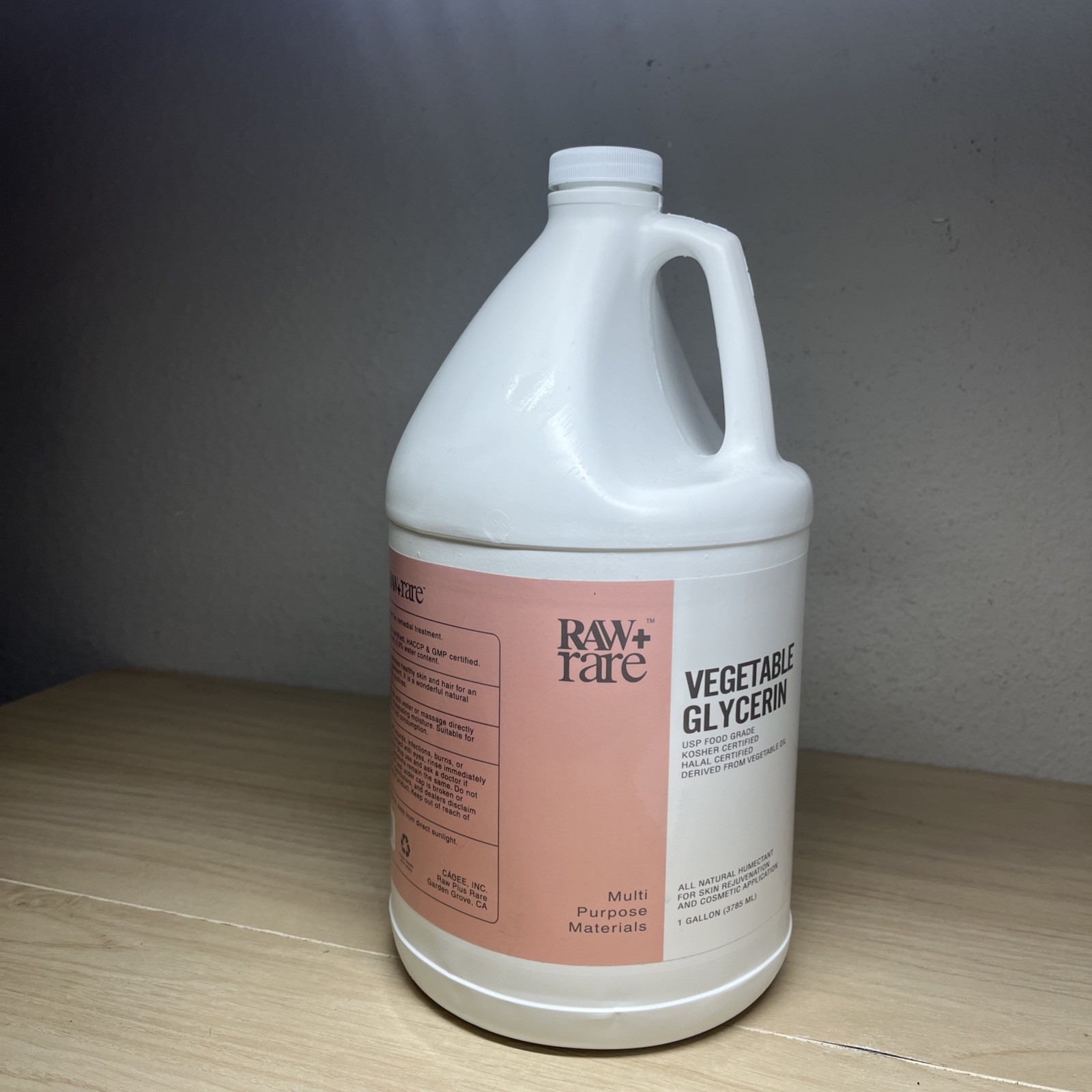 Vegetable Glycerin/Glycerine Bulk Gallon 128 fl oz. Natural USP Food Grade, For