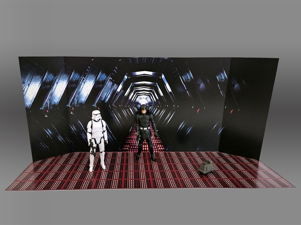 Original Trilogy Scenic Backdrop Display 6 Pack Star Wars Hasbro Kenner 3.75
