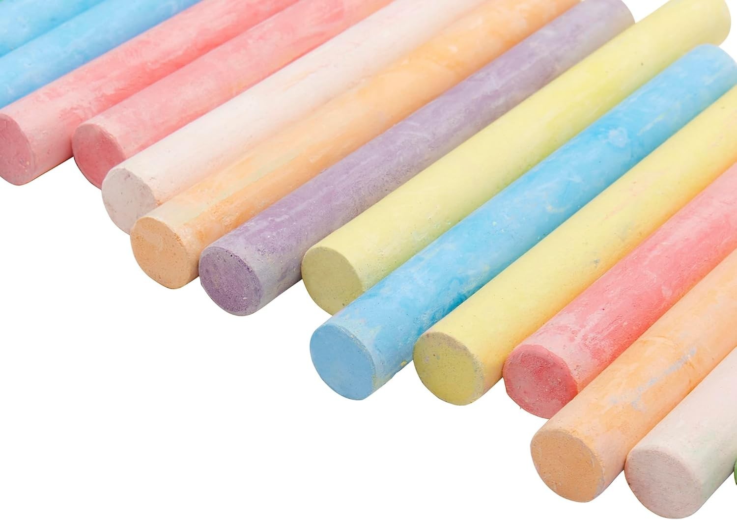 16 Bright Assorted Colored Chalk for Indoor & Outdoor Creativity – Non-Toxic