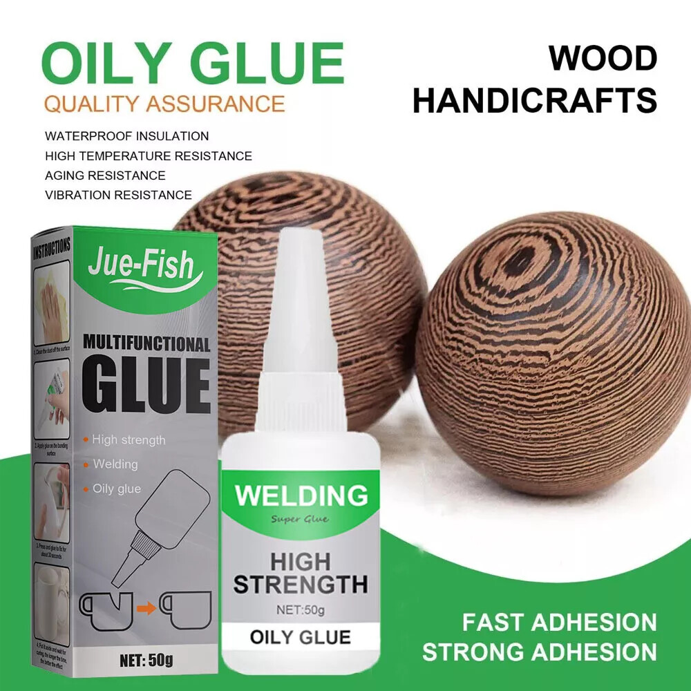 2PACK Multifunctional Welding High-Strength Oily Glue Universal Super Glue 50g