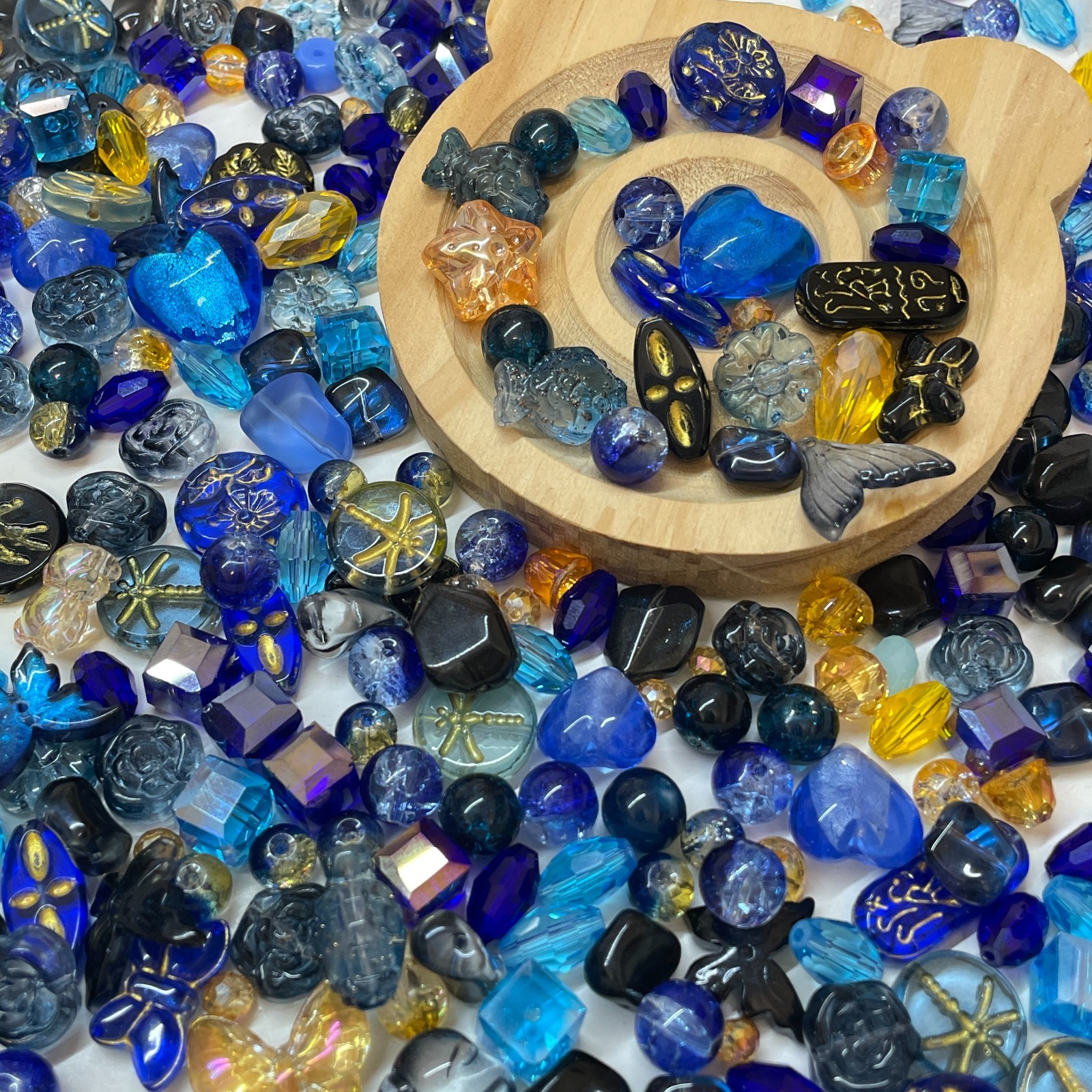 100g Handmade Glass Beads for Jewelry Making – 200 Mixed Styles Assortment
