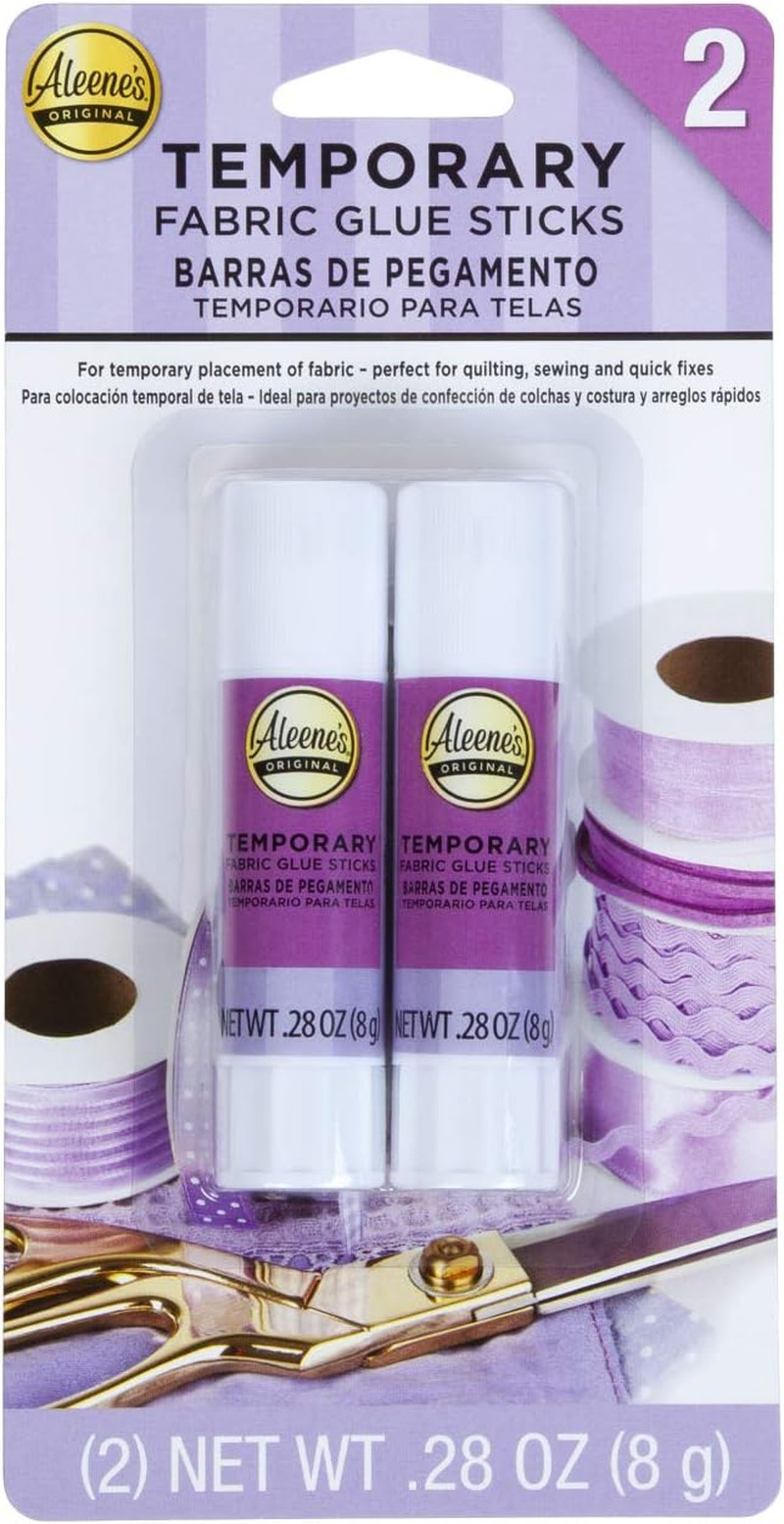 Aleene’s Temporary Fabric Glue Sticks 2/Pkg.28oz