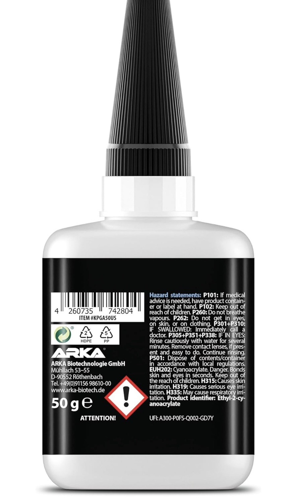 German Automotive Auto Glue Gel XL 50g (1.75oz) Xtra Strong Porsche, Audi, BMW